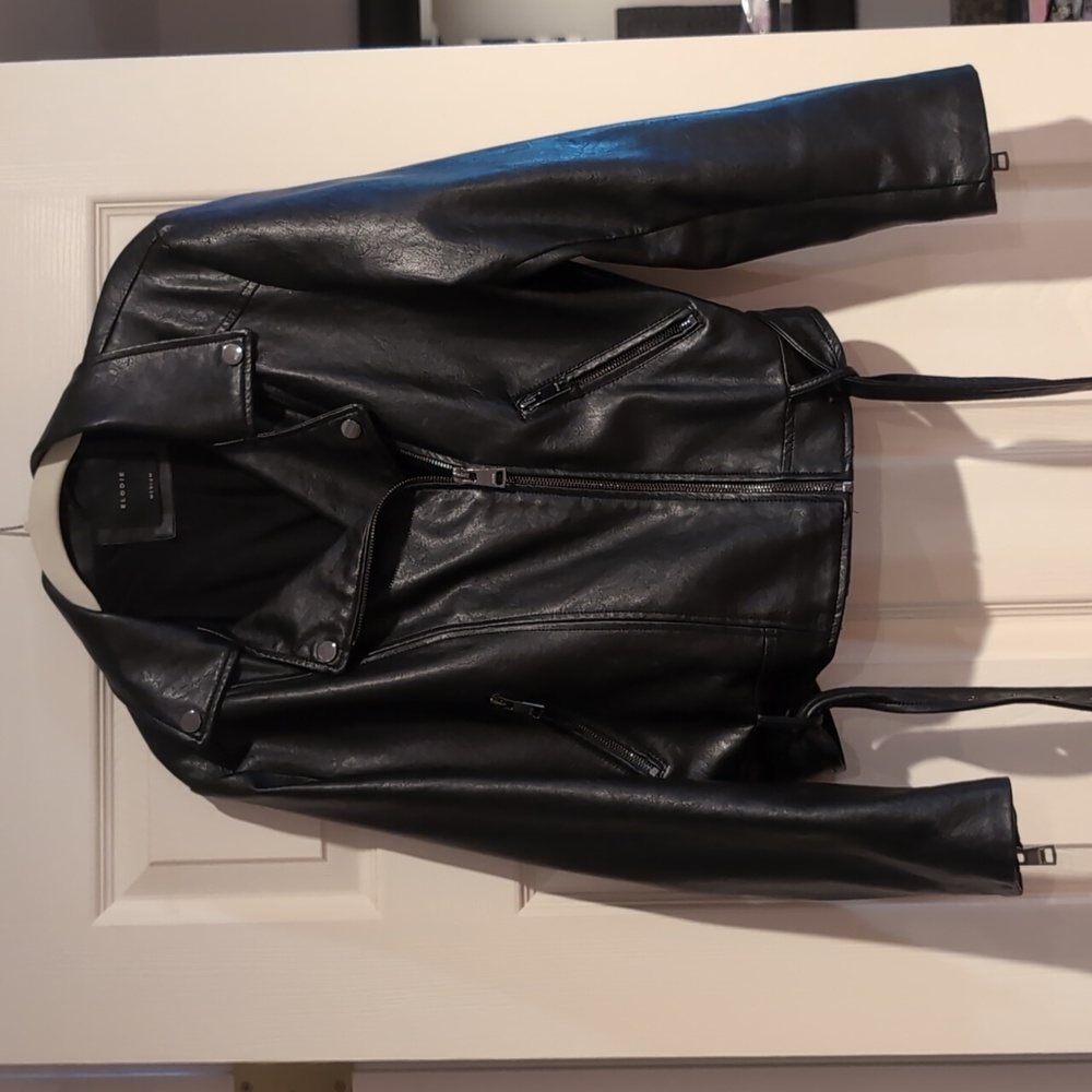 Faux Leather Biker Jacket